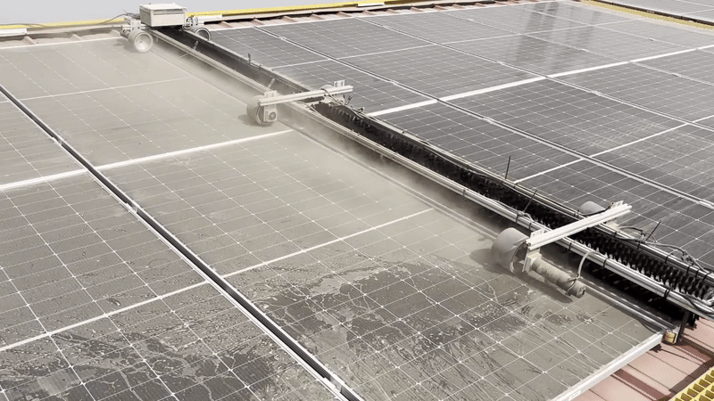 Maximise Solar Output with Waterless Robotic Cleaning